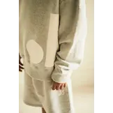 Sammy badge sweater Grey melange