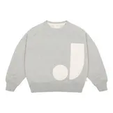 Sammy badge sweater Grey melange