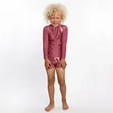 Garnet Ribbed  swimshort Garnet