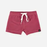 Garnet Ribbed  swimshort Garnet