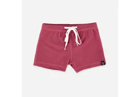 Garnet Ribbed  swimshort Garnet