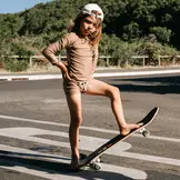 Chocolate Malt Ribbed swimshort Chocolate Malt