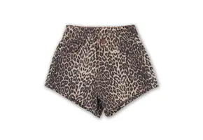 Jeans Short Leopard AOP