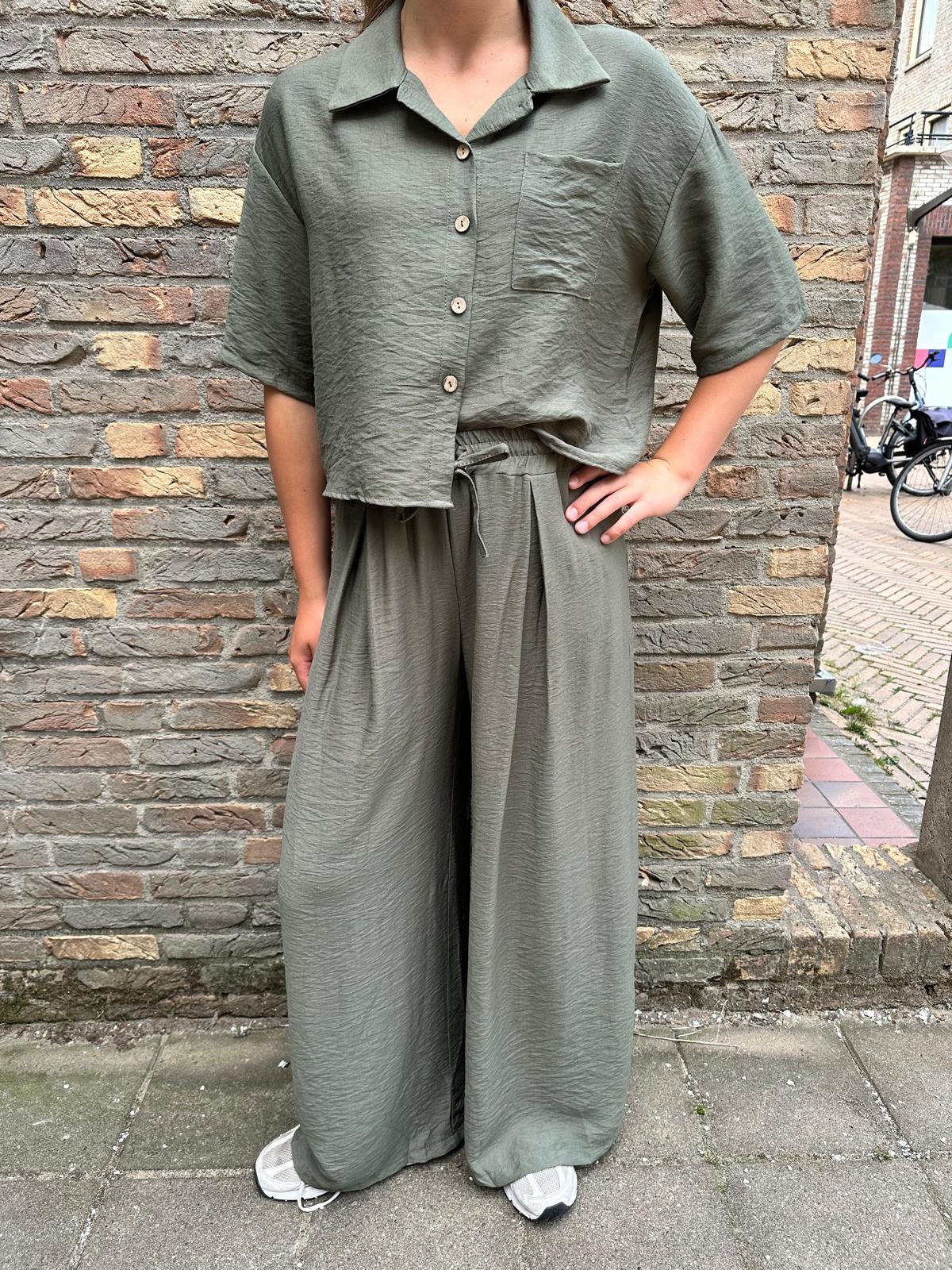 CO-ORD Set Lilly Army Green
