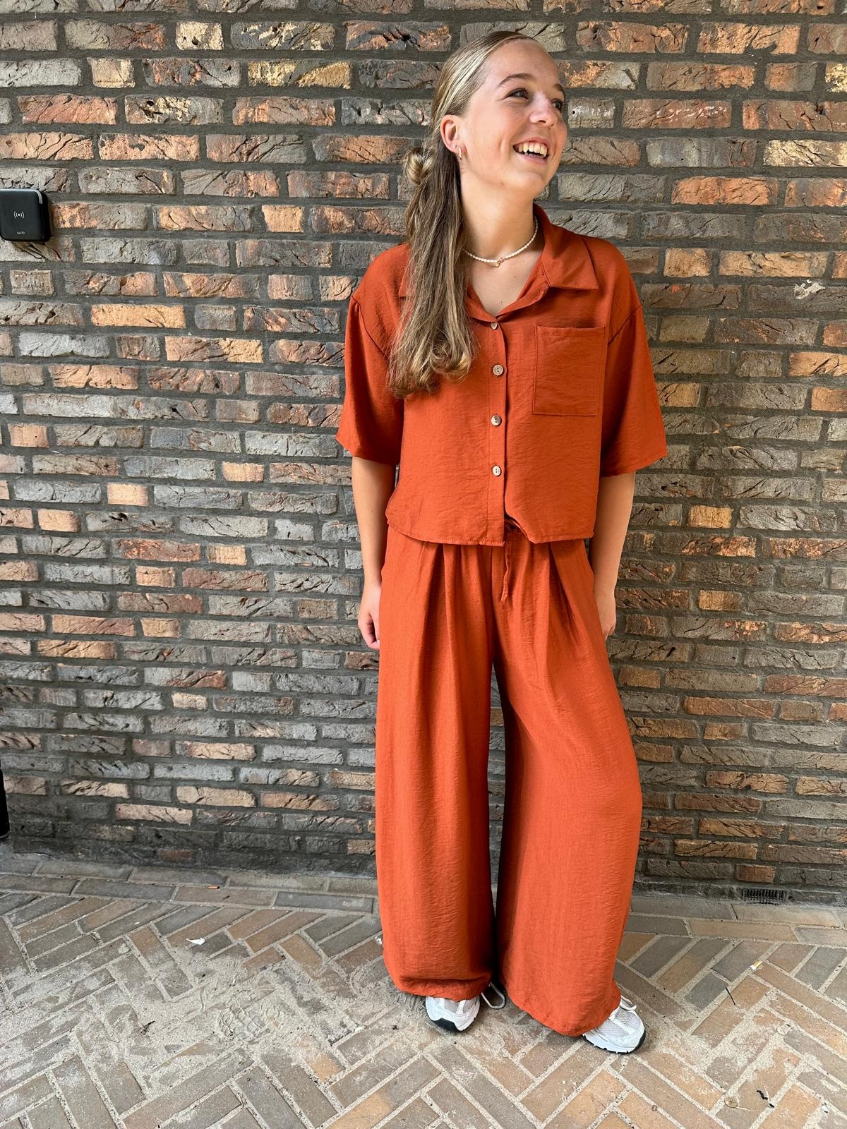 CO-ORD Set Lilly Rust Red