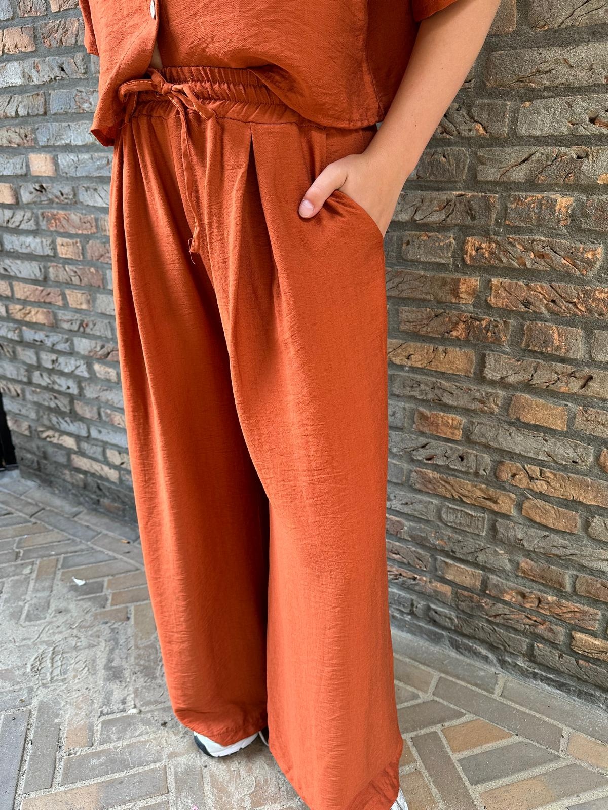 CO-ORD Set Lilly Rust Red