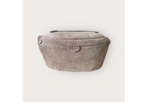 Cleo Bag Taupe Suede goud