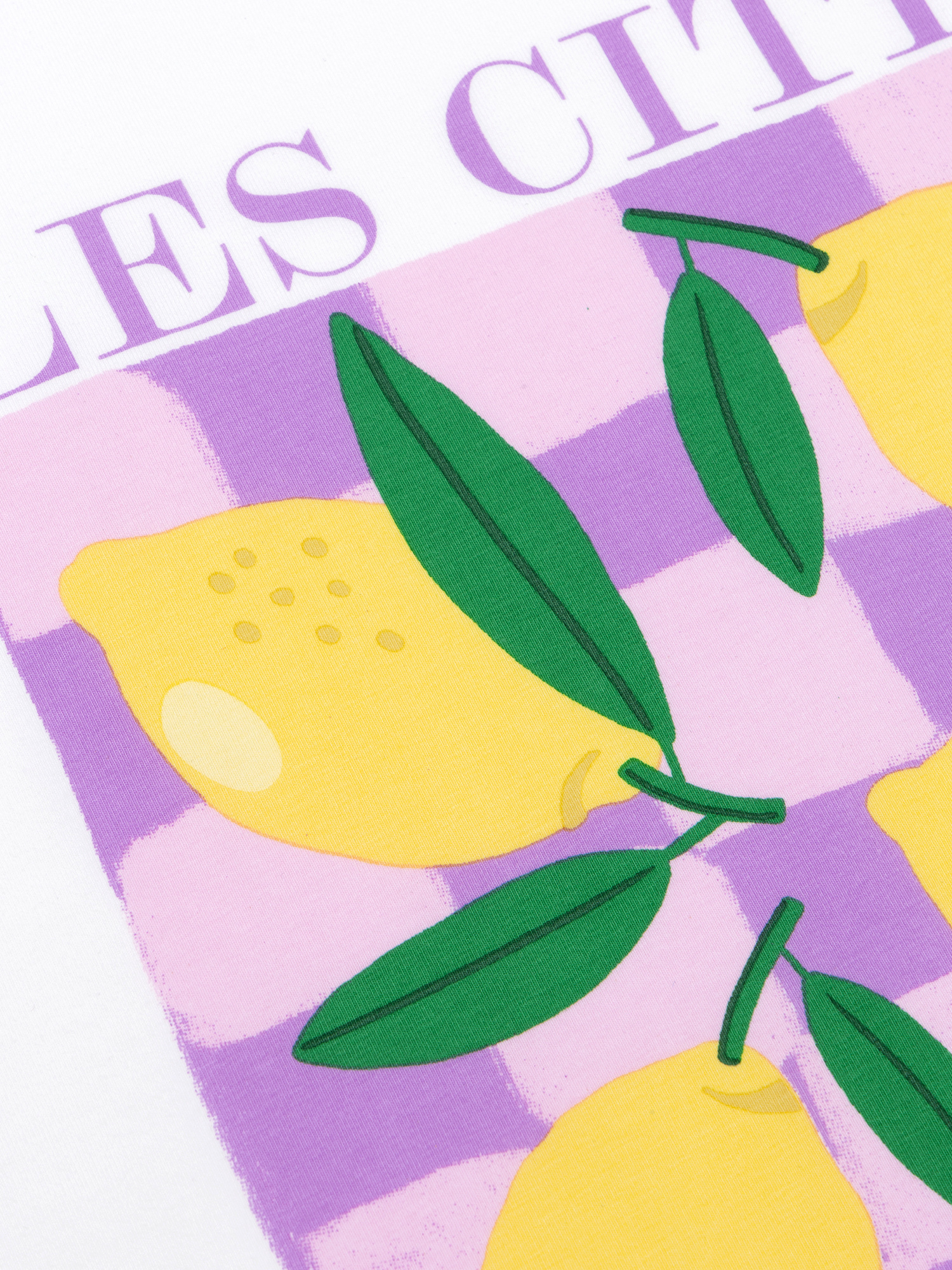 T-shirt Les Citrons Lilac/yellow
