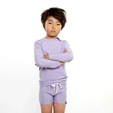 Lavender Ribbed LS Tee Lavender