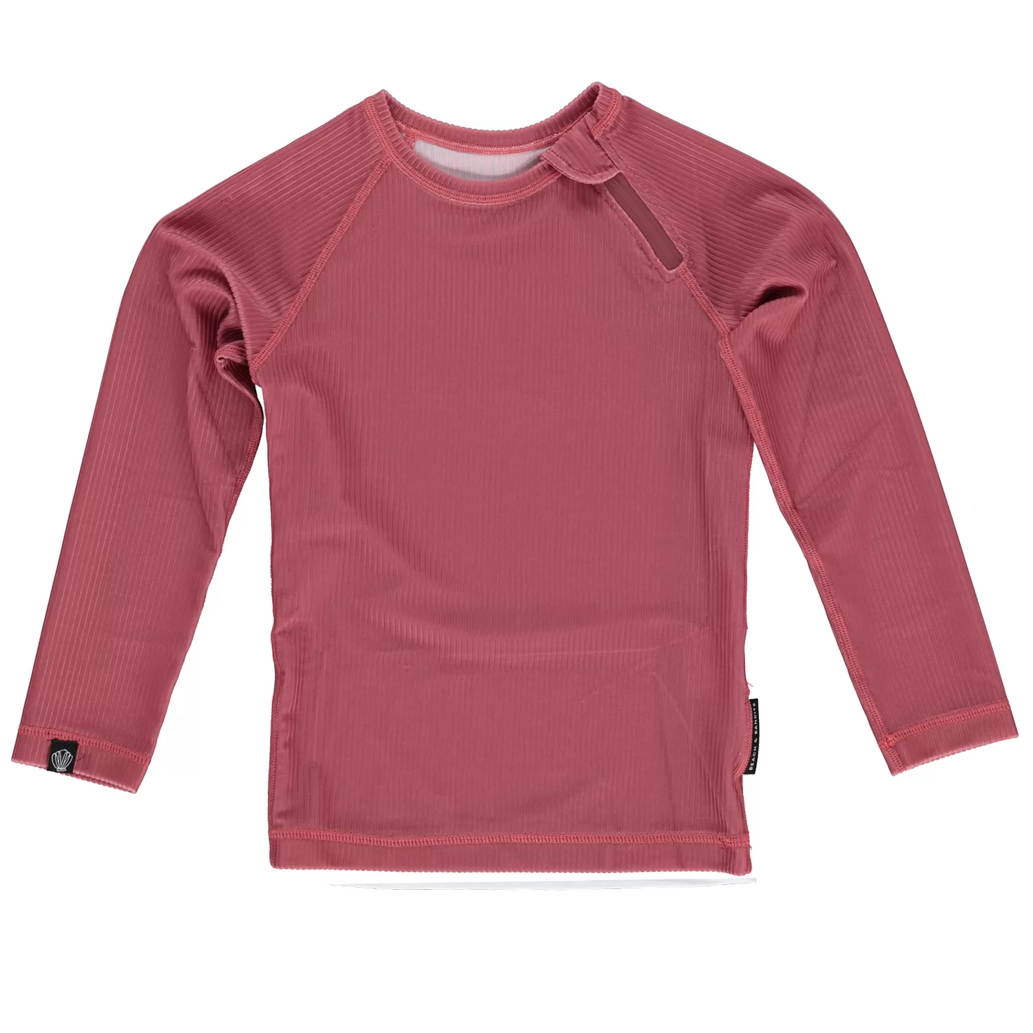 Garnet Ribbed LS Tee Garnet