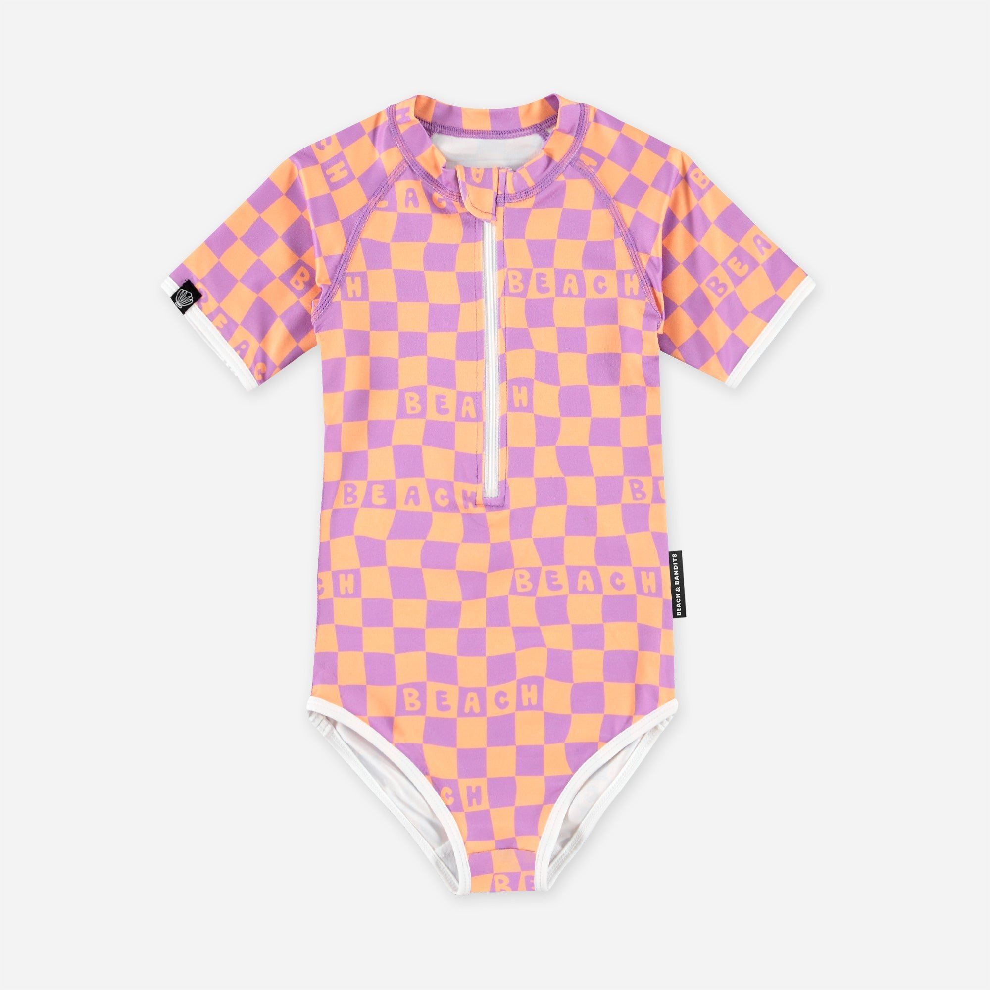 Checkered Beach Purple