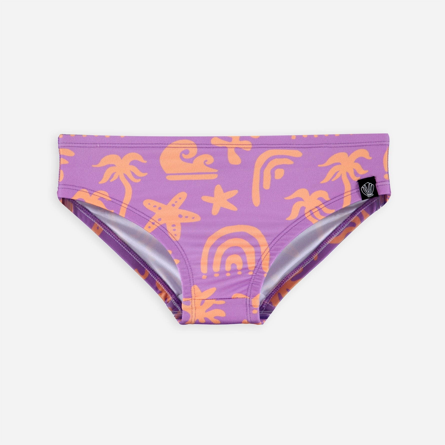 Tropical Vibes Violet Bikini Pant Violet