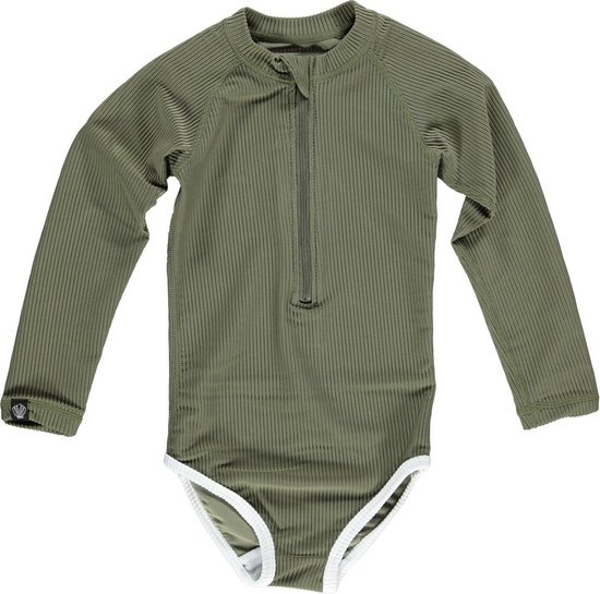 Palm Ribbed Olive Suit