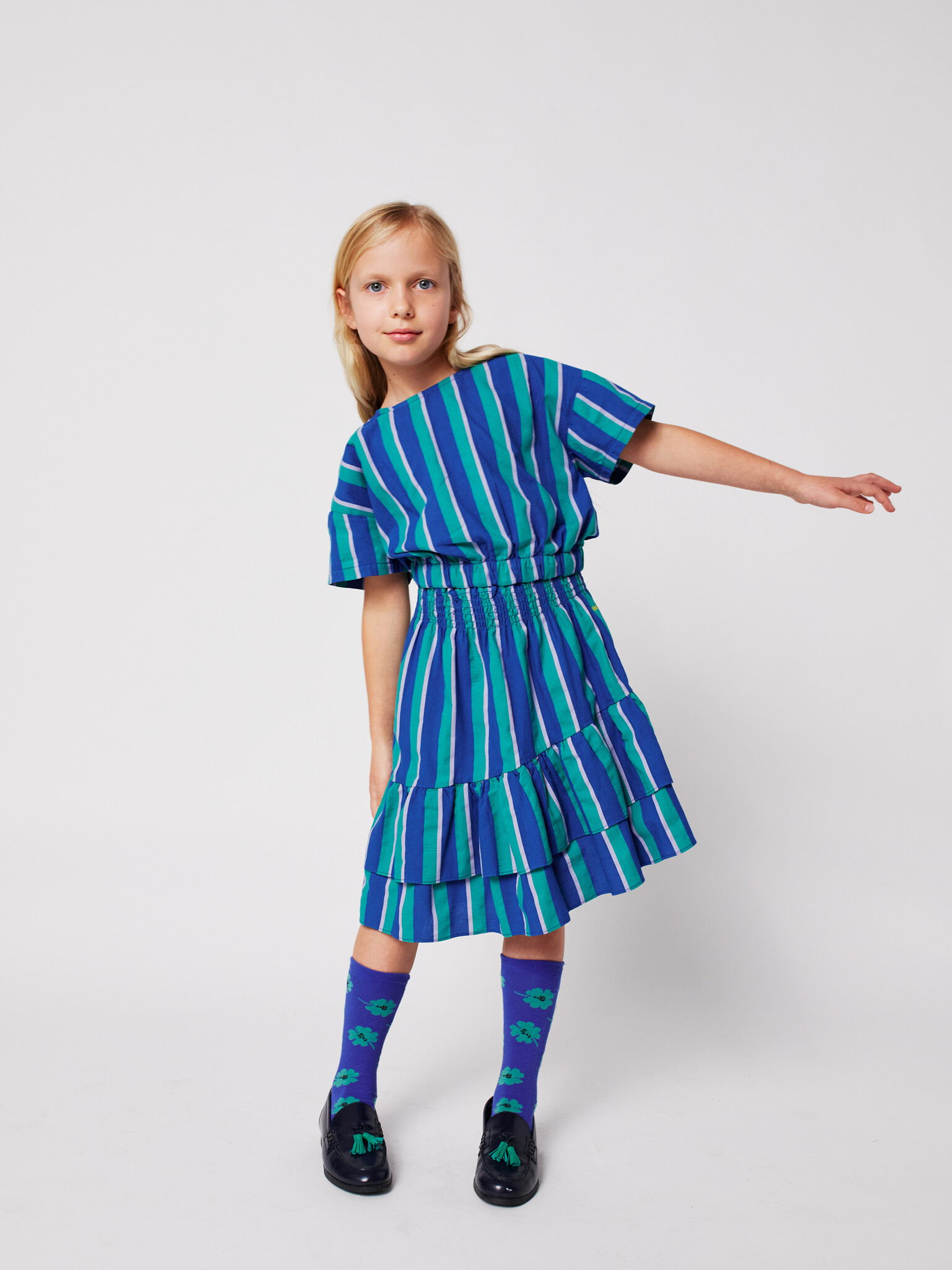 Striped woven dress
