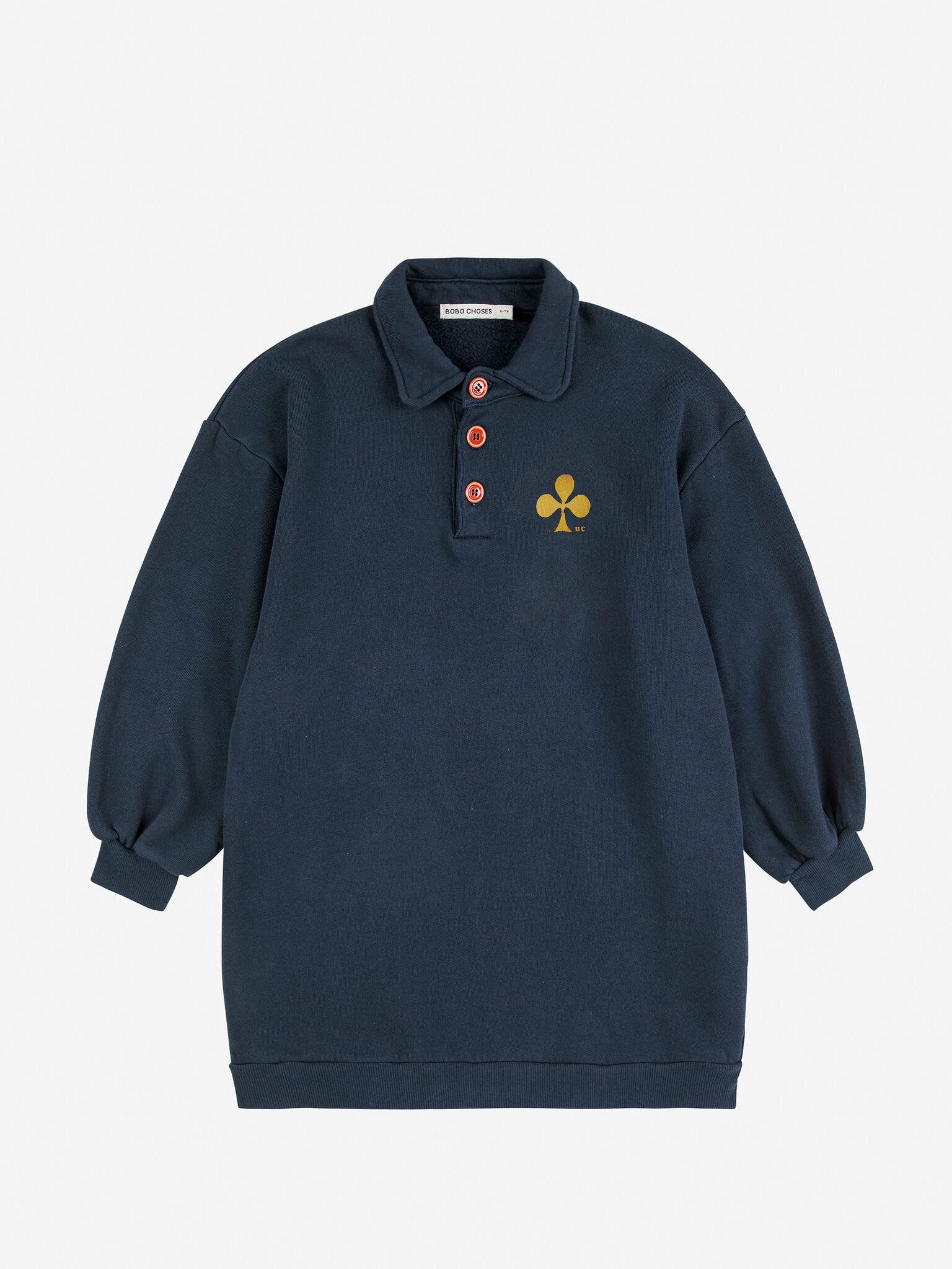 Clover polo sweatshirt dress