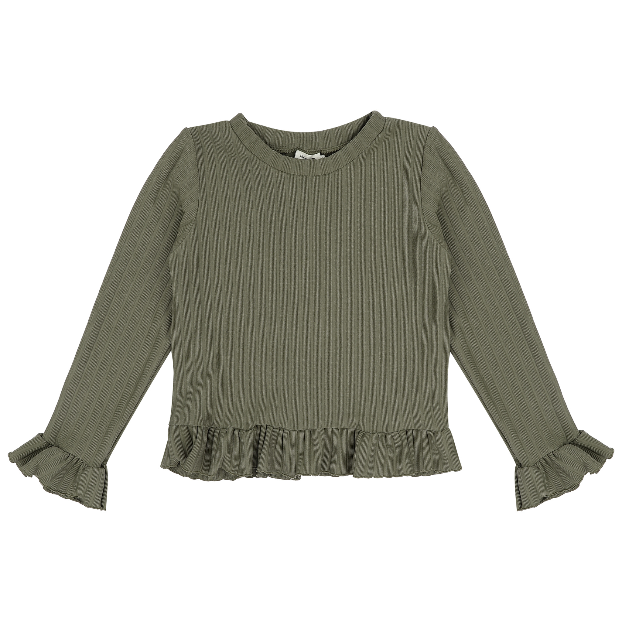 BIBI TOP Ribbed olive