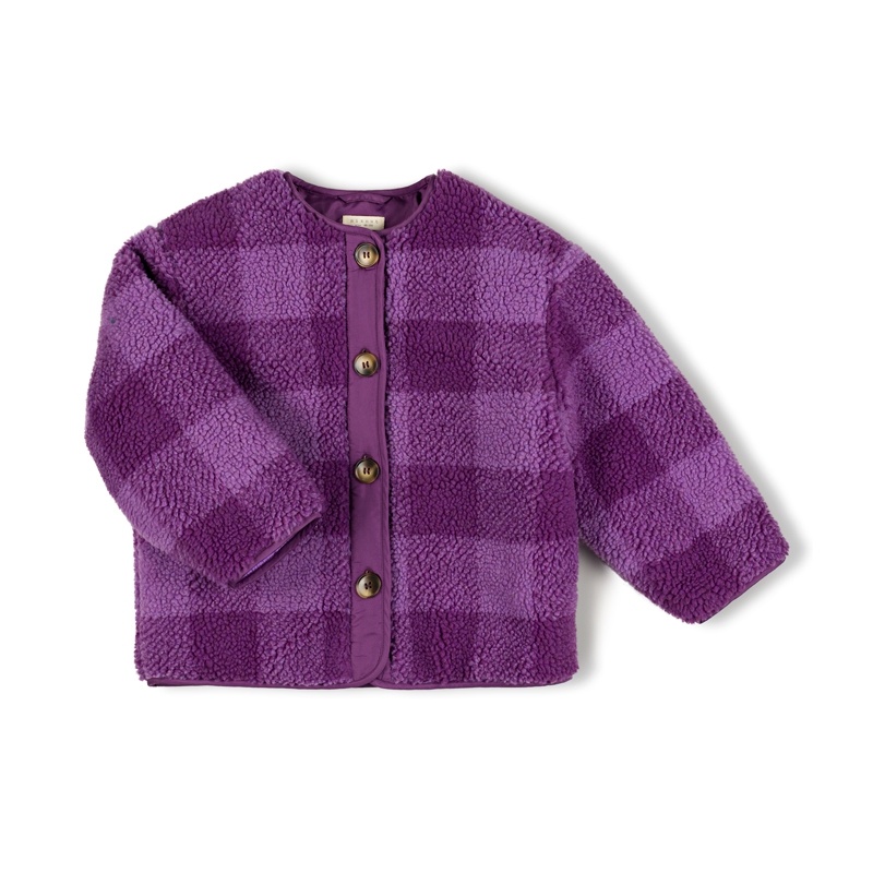 Check Jacket Purple Checkered