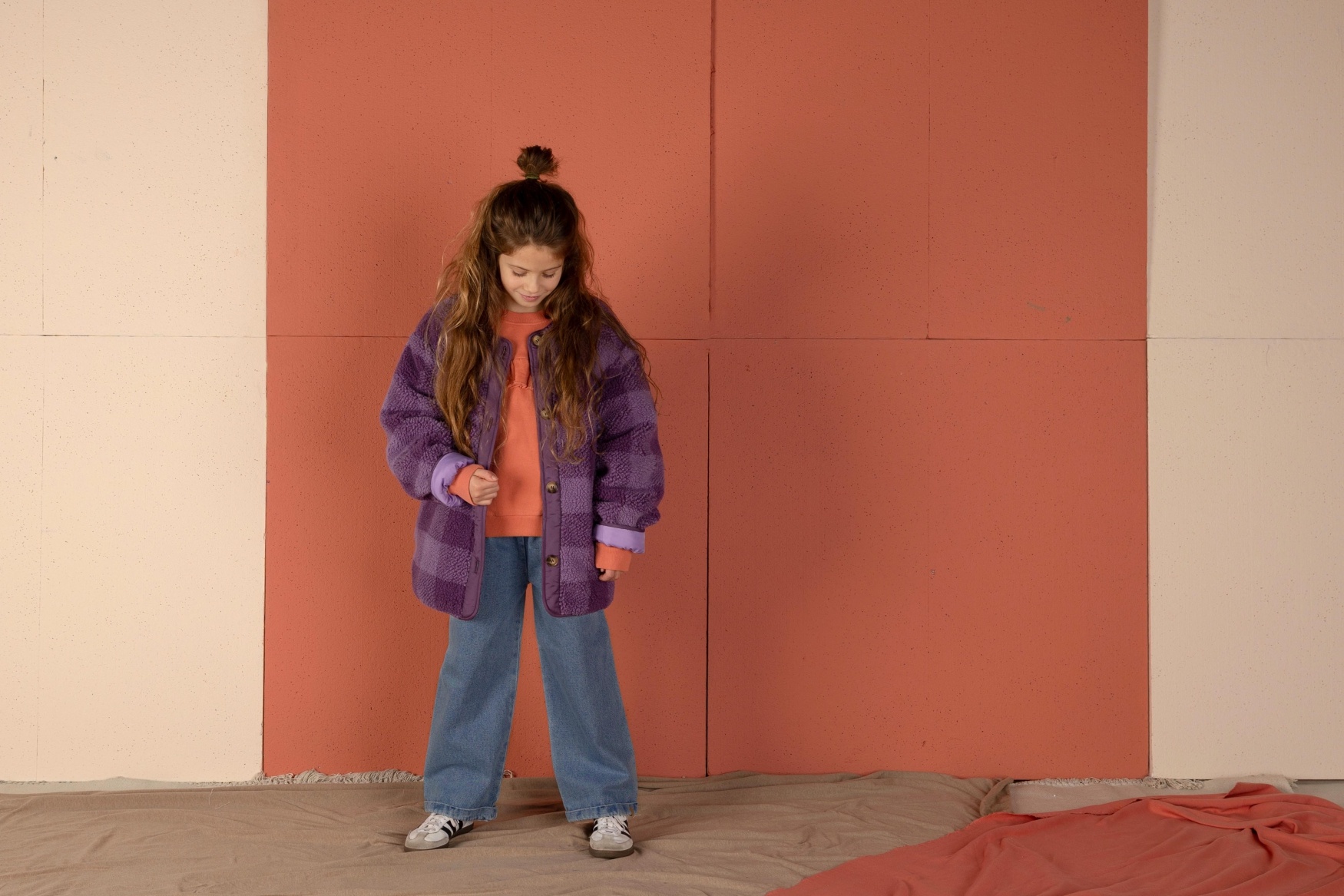 Check Jacket Purple Checkered