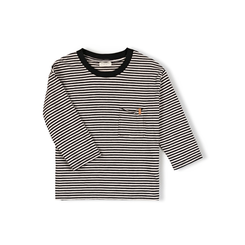 Drop Shirt Black Stripe