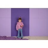 Bow Scrunchie Lila Checkered