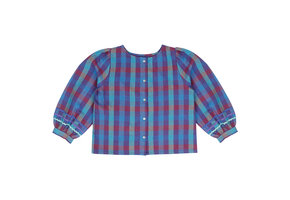 JOLIE BLOUSE PURPLE MULTI CHECK