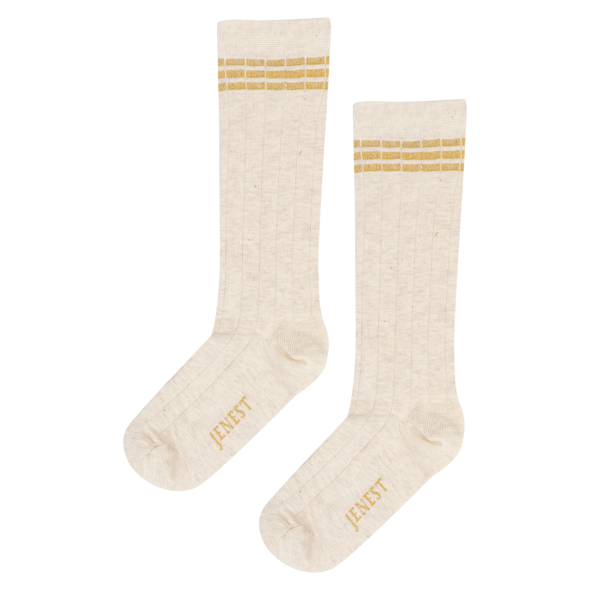KNEE SOCKS ECRU MELANGE