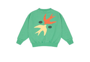 ART BIRD SWEATER FRESH GREEN