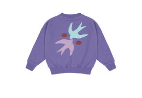 ART BIRD SWEATER DARK PURPLE