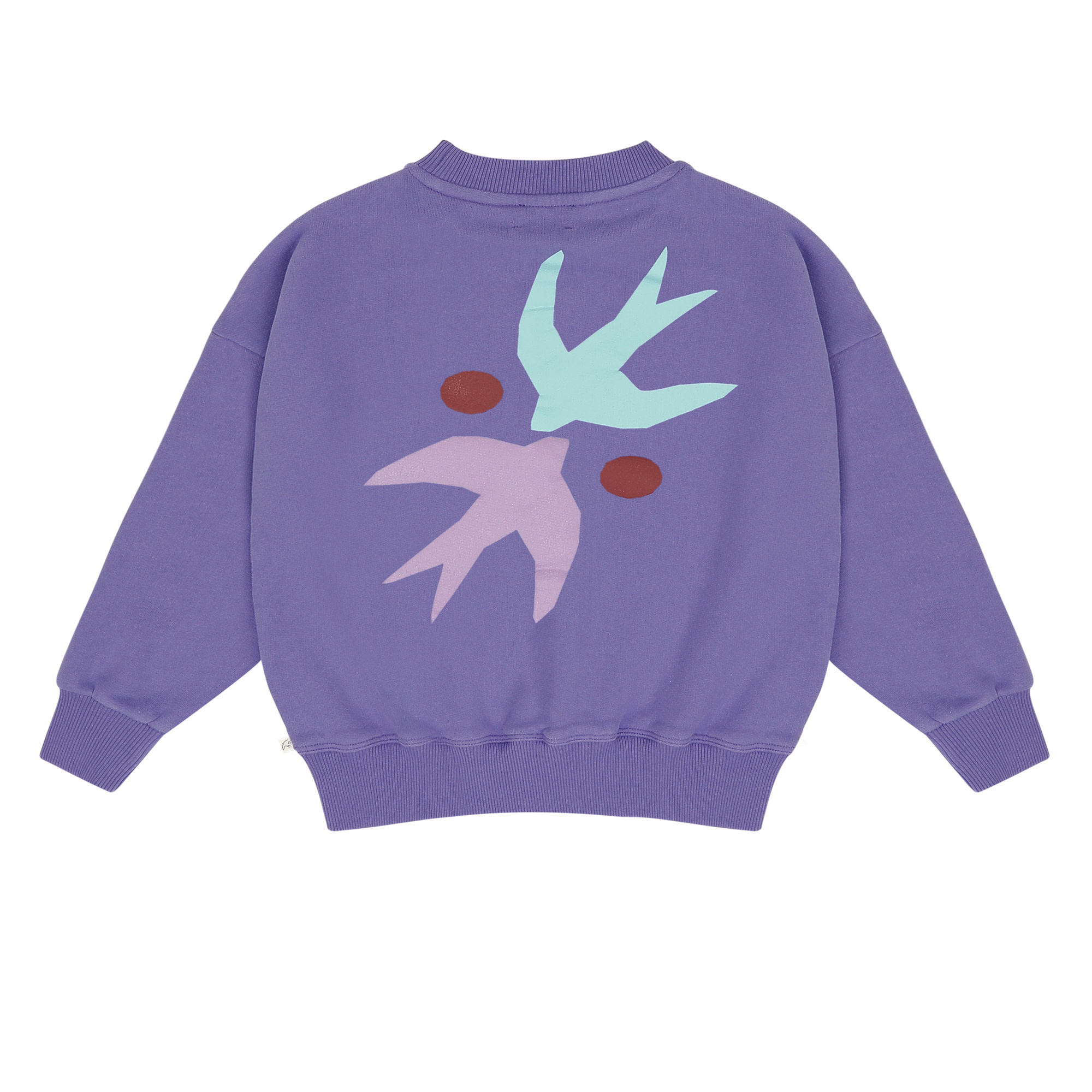 ART BIRD SWEATER DARK PURPLE