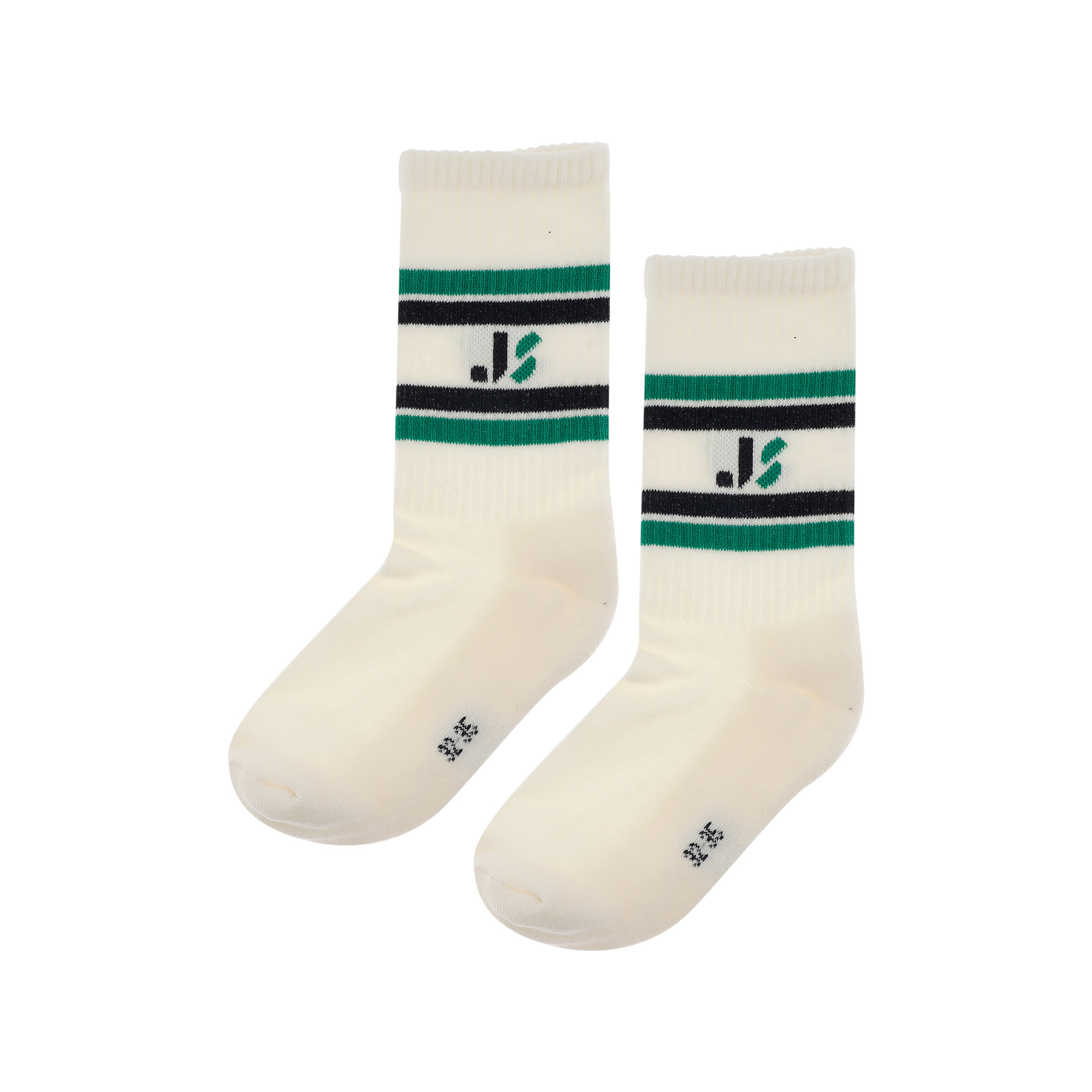 JS SPORT SOCKS OFF WHITE GREEN BLUE