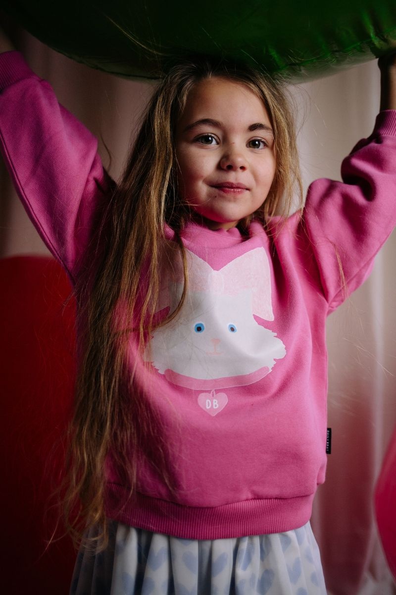 KITTY CAT SWEATER ROSY REBEL