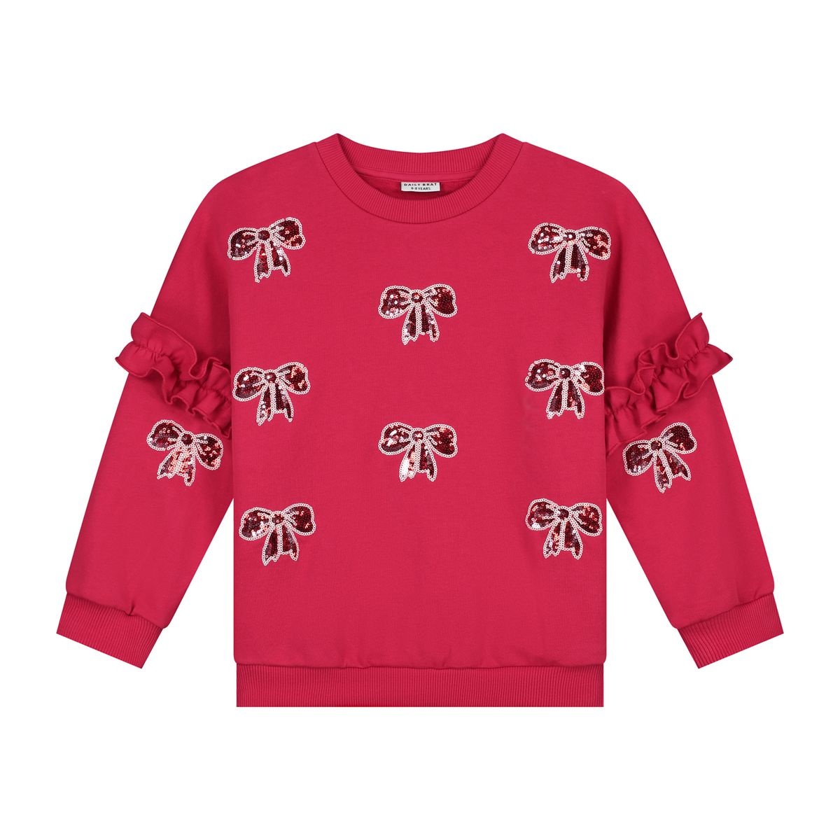SHIMMER BOW SWEATER LOVE POTION