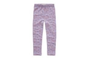 Winter legging hearts Lavender