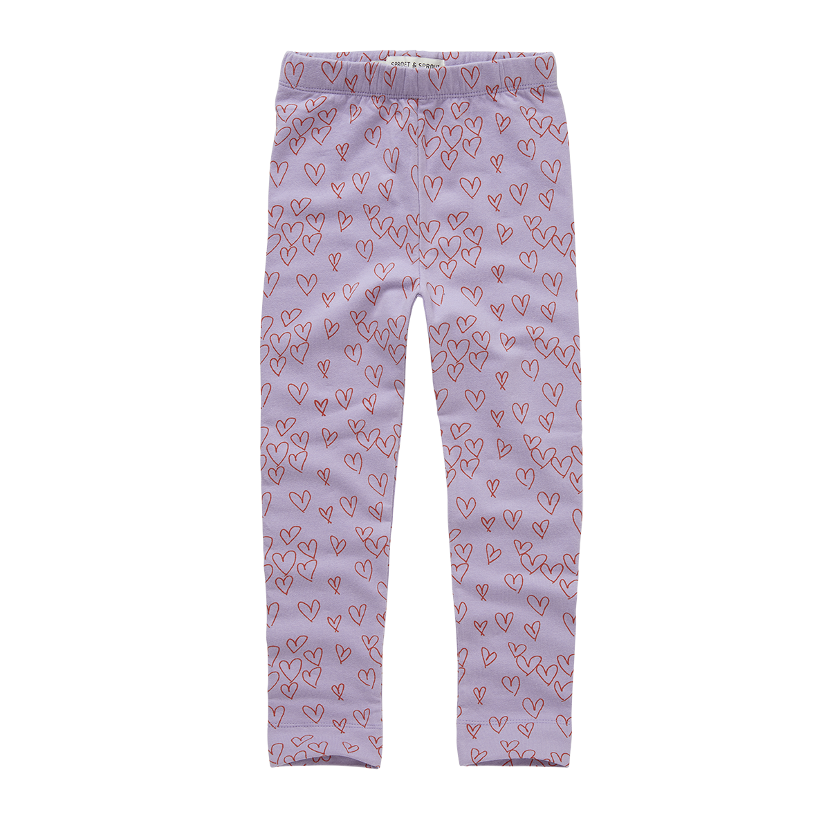 Winter legging hearts Lavender
