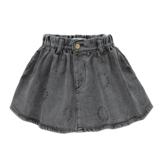 Denim skirt Sproet print  Washed black