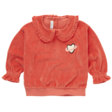 Sweatshirt velvet ruffle collar Grenadine