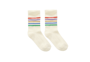 Sport socks stripes  Ivory