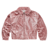 Girls velvet jacket Peach parfait
