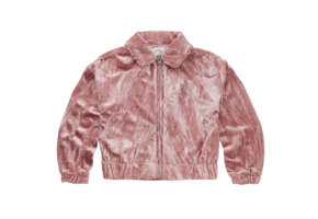 Girls velvet jacket  Peach parfait