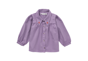 Girls denim blouse purple Lavender