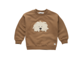 Sweatshirt moustache dog Mocca