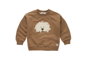 Sweatshirt moustache dog Mocca
