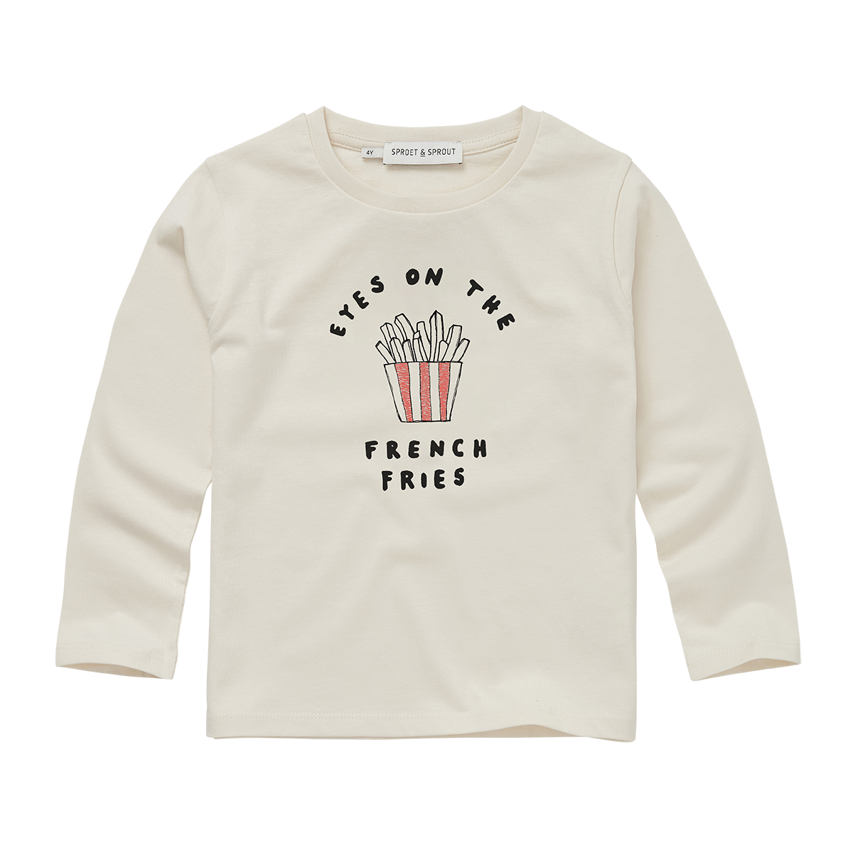 T-shirt french fries Ivory