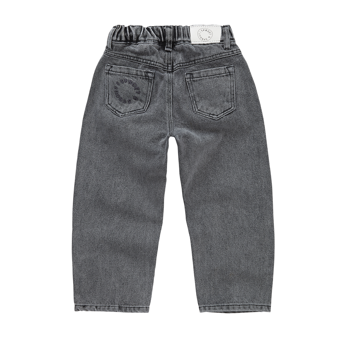 Denim pants washed black Washed black