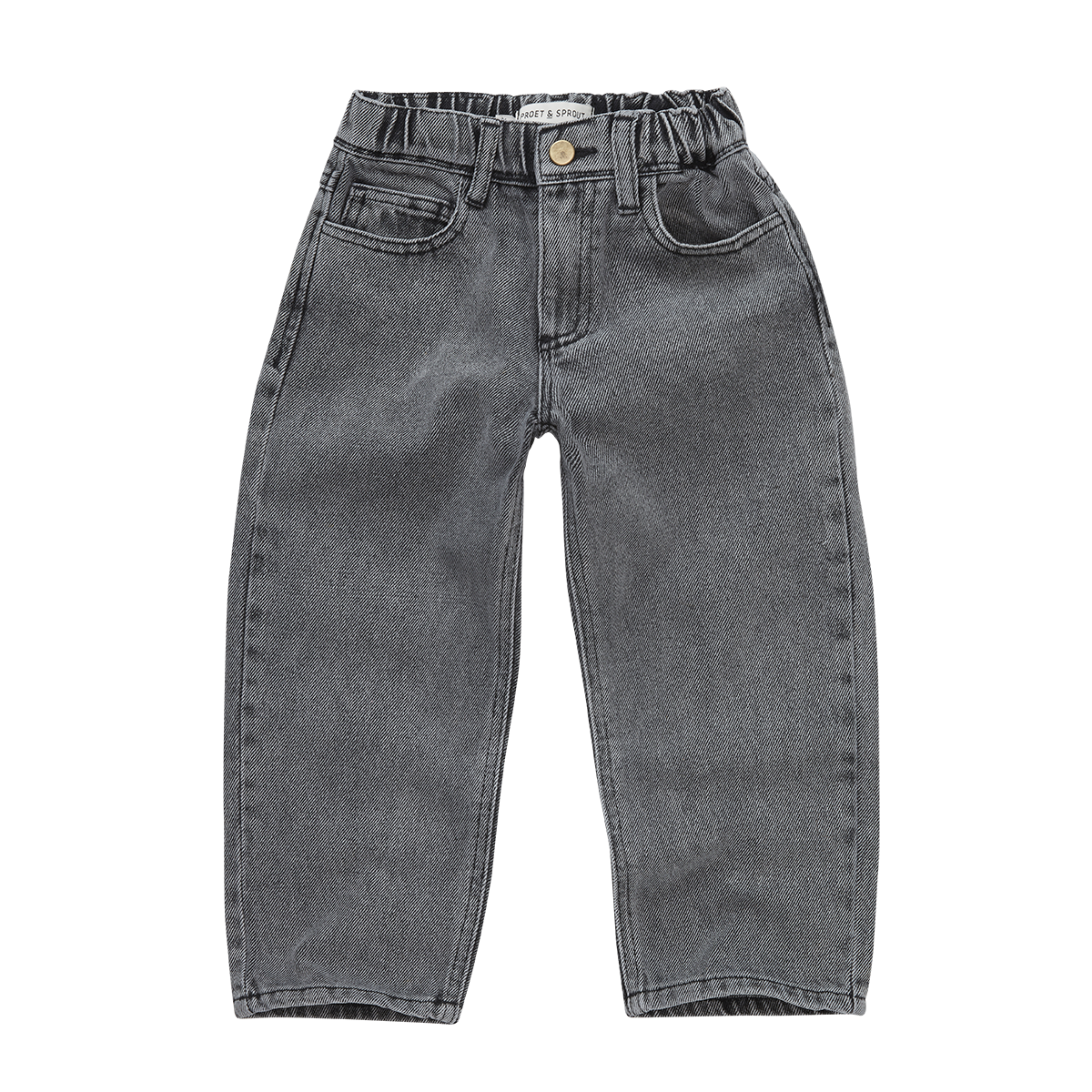 Denim pants washed black Washed black