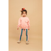 Winter legging block stripe Peach parfait