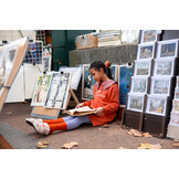 Tights colourblock lavender  Lavender