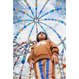 Winter legging multi clr stripe Sand