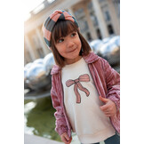 Girls velvet jacket Peach parfait