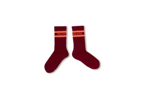Sport Socks Bordeaux/Orange